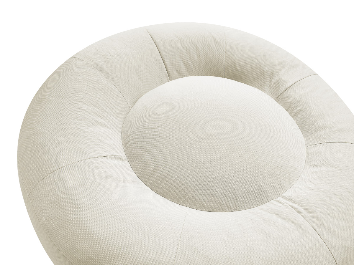 Bobochic Eloane Pouf Stoff Beige, 100 cm