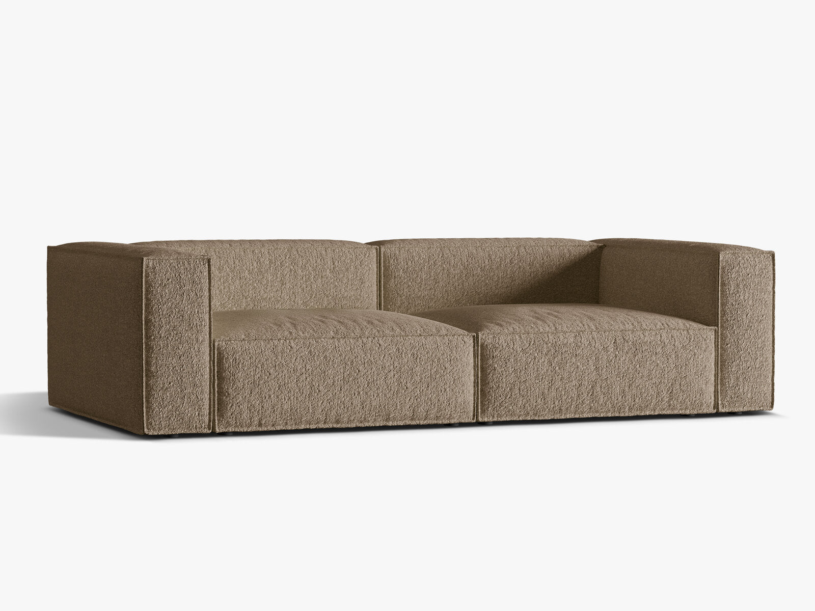 Micadoni Sofa Nuria 5-Sitzer Boucle Cappuccino