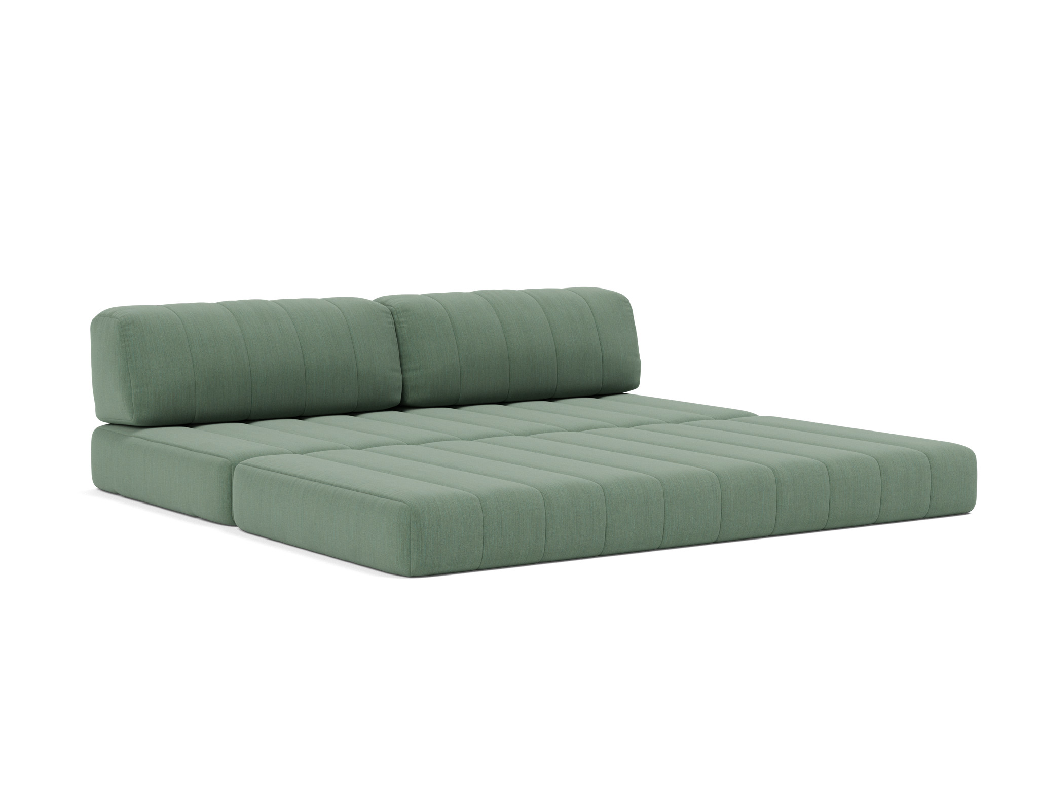 Schlafsofa CozyPad Flachgewebe Elegance 518-Green