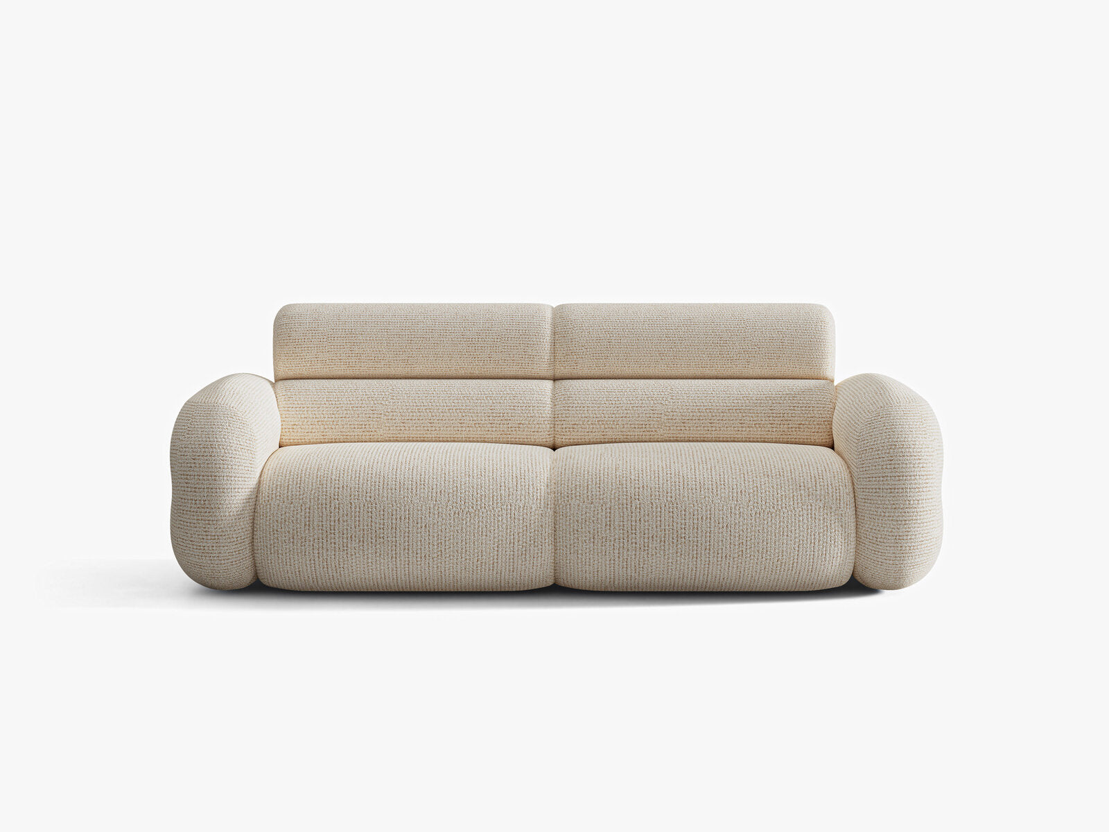 Micadoni Neo Sofa 3-Sitzer Chenille SILENCIO Helles Beige