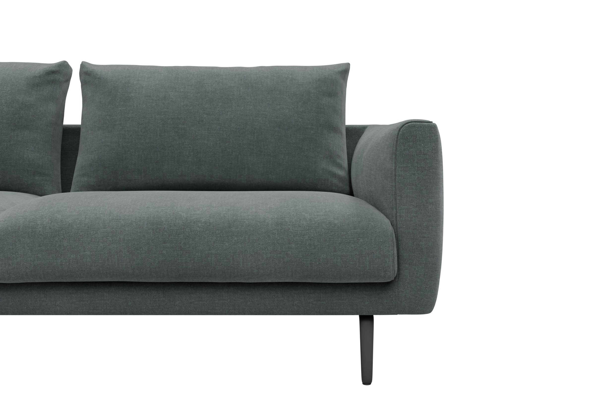 Sofa Karl 2-5-Sitzer Smooth-Silver-Grey