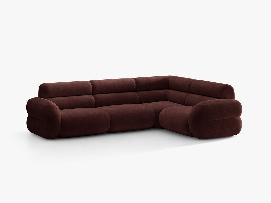 Micadoni Neo Ecksofa 5-Sitzer Links Chenille Golden Kirschbaum