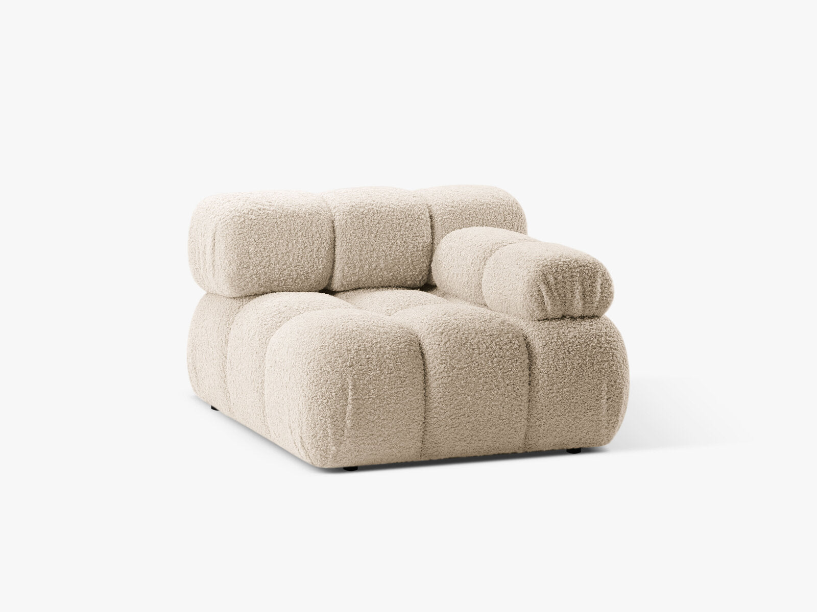 Micadoni Eckmodul Bellis Rechts Boucle Rolf Helles Beige