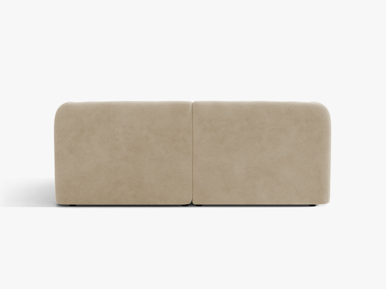 Micadoni Sofa Miley 2-Sitzer Samt Venus Beige