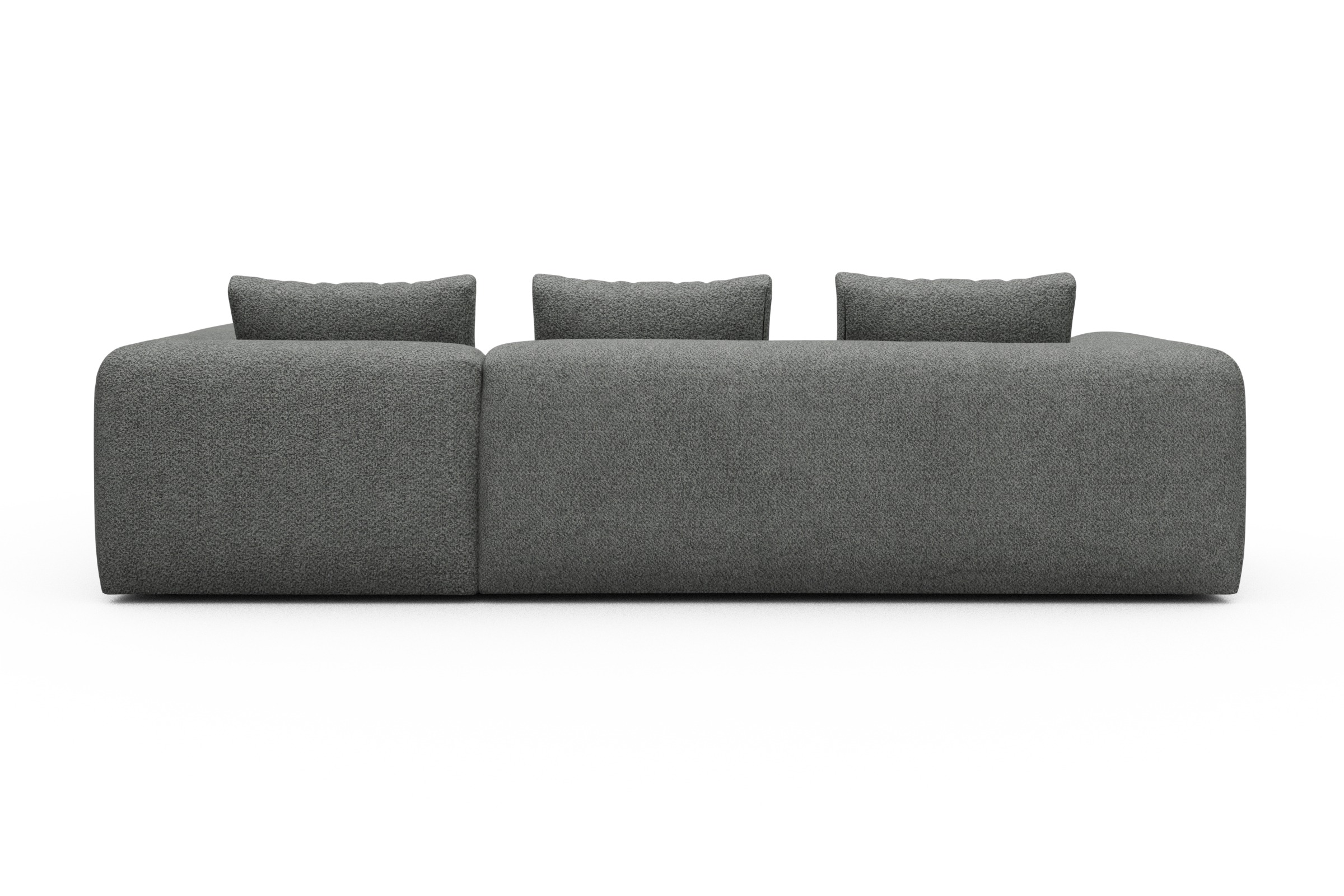 Ecksofa Fred 2x 2,5-Sitzer rechts offen Vanora-Warm-Grey