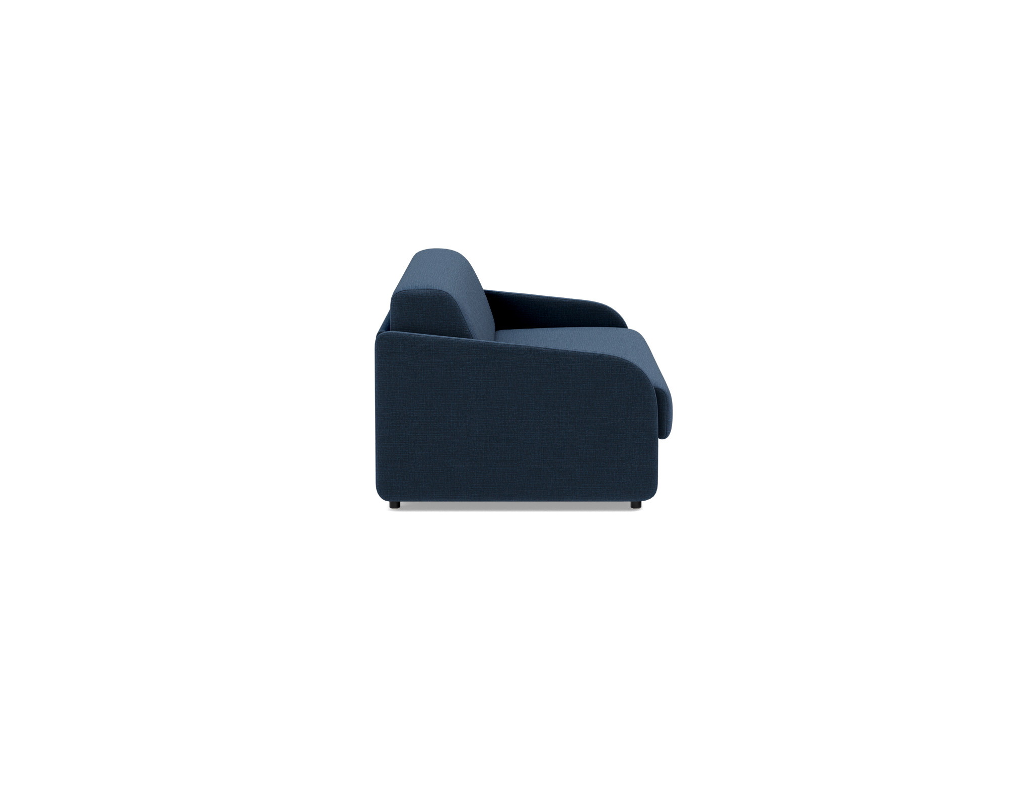 Schlafsofa Eivor mit Taschenfederkernmatratze 160 Chenille Esina 414-Indigo-Blue