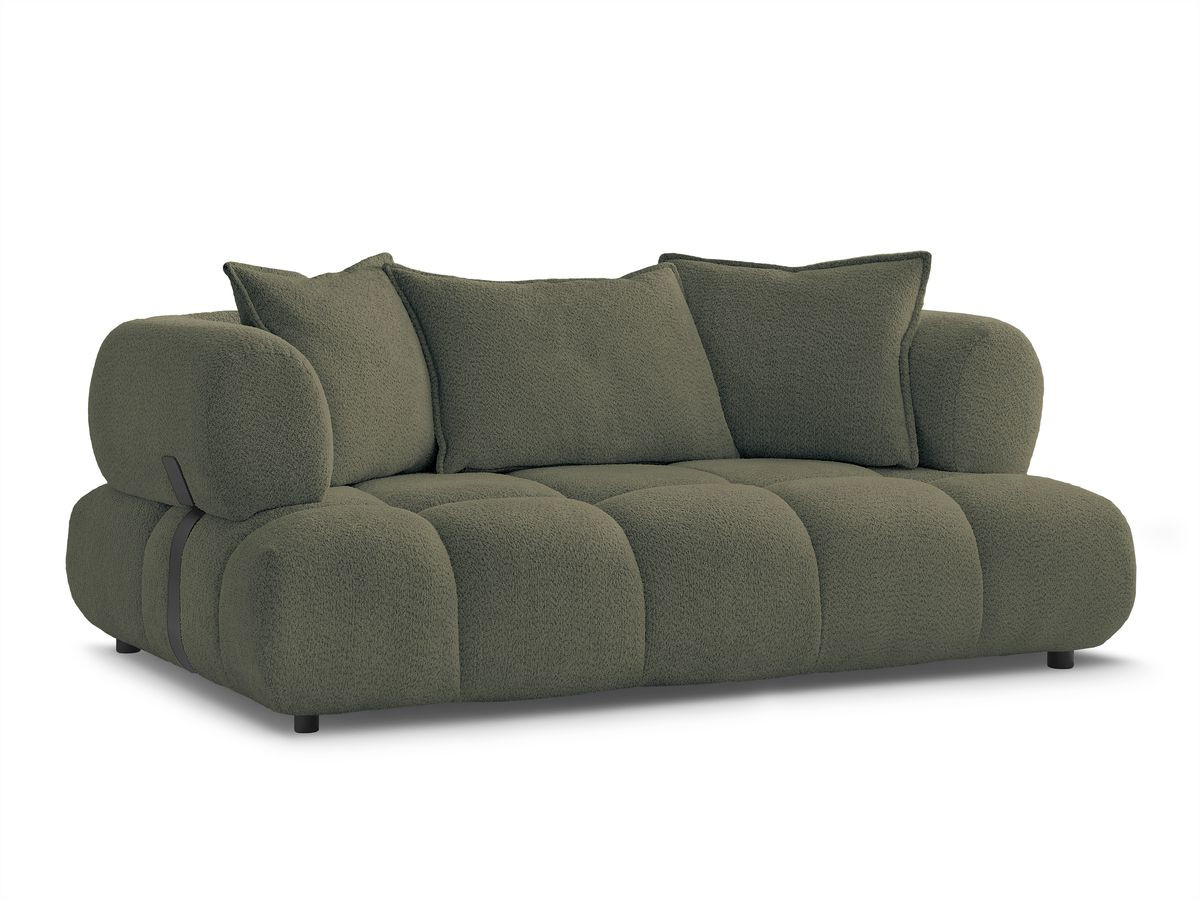 Bobochic Alya Sofa 2-Sitzer Bouclé-Stoff Grün