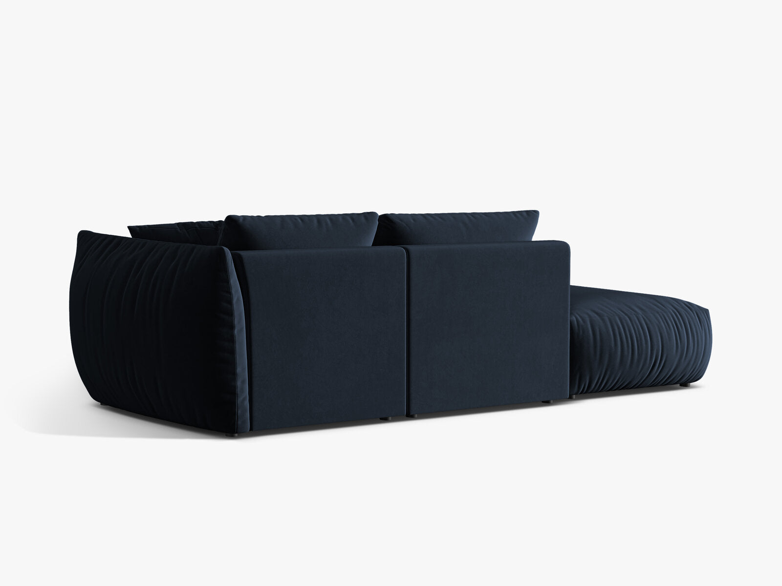 Micadoni Modulares Sofa Chris 3-Sitzer Links Samt Königsblau