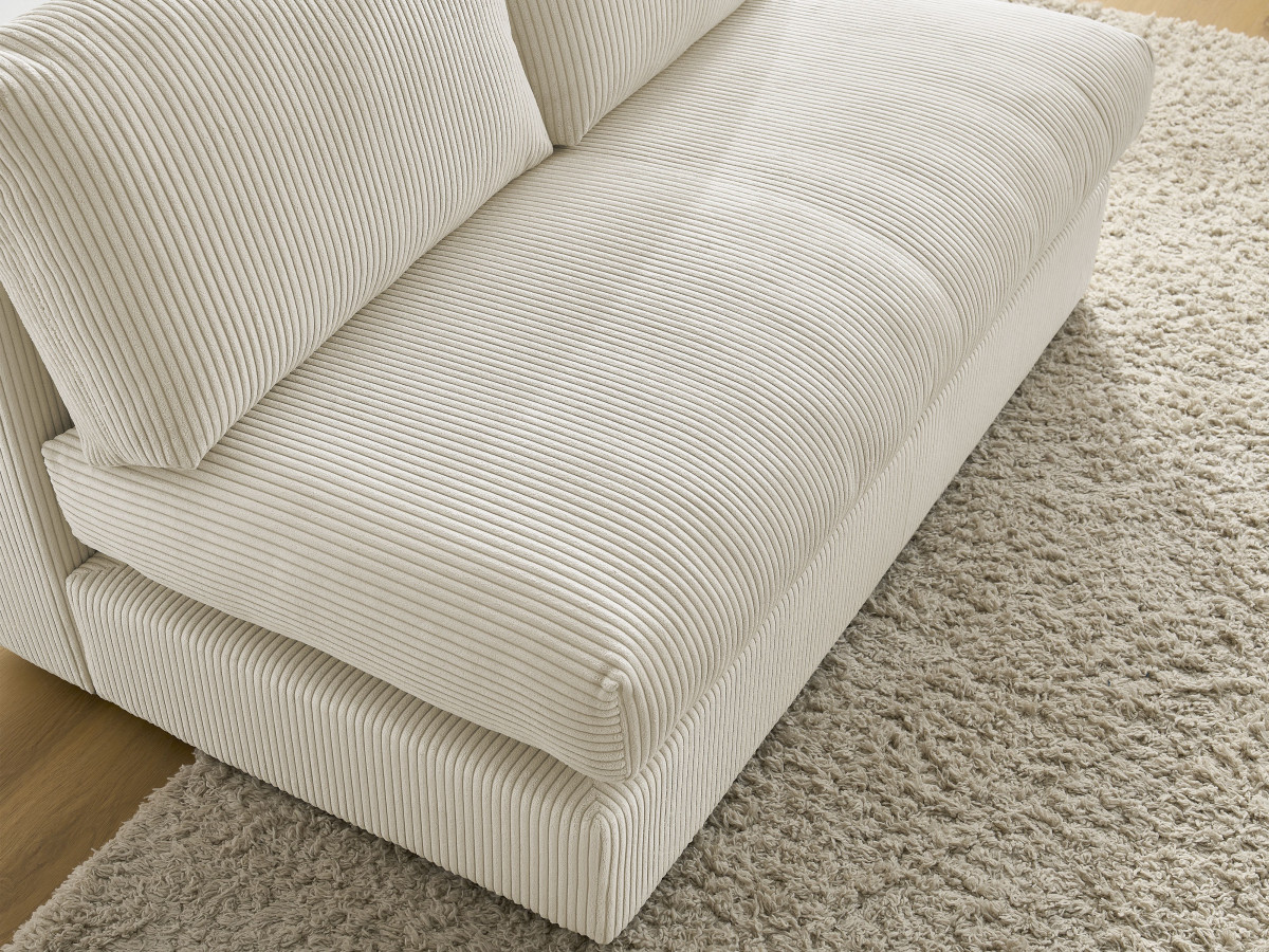 Bobochic Paris Sofamodul 2-Sitzer Cordsamt Beige