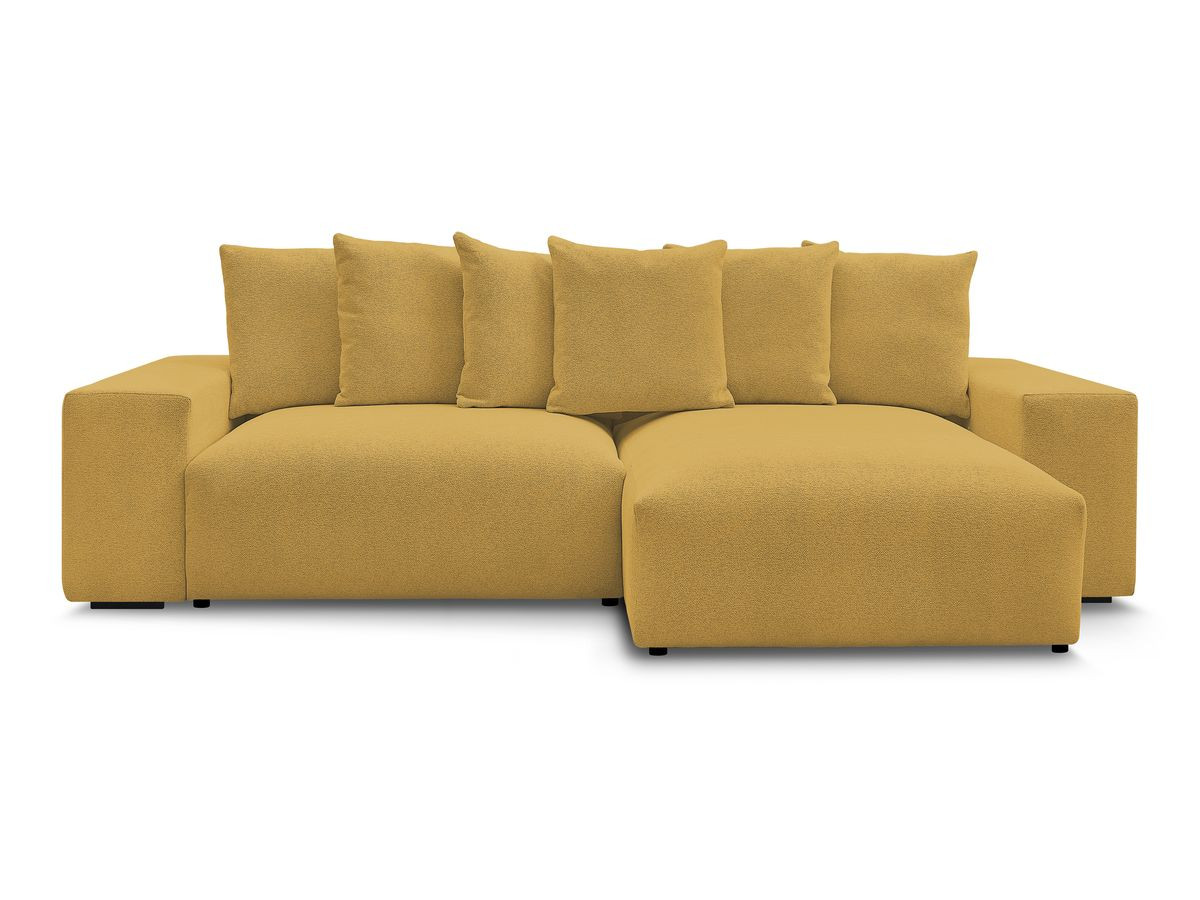Bobochic Voltaire Ecksofa 310 × 174 cm Melange-Stoff Gelb