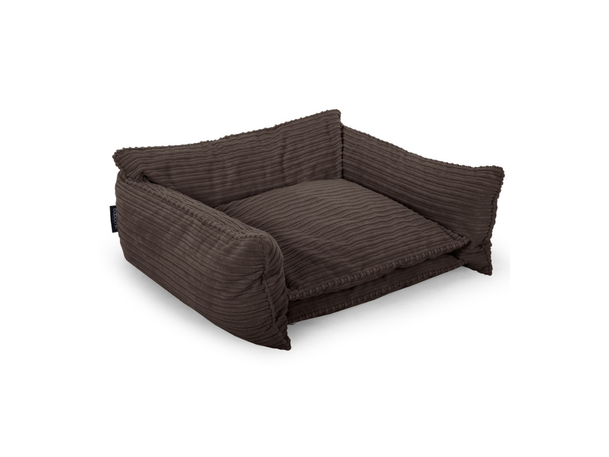 Bobochic Pluto Hundekorb Cordsamt Braun, Größe M (65 cm)
