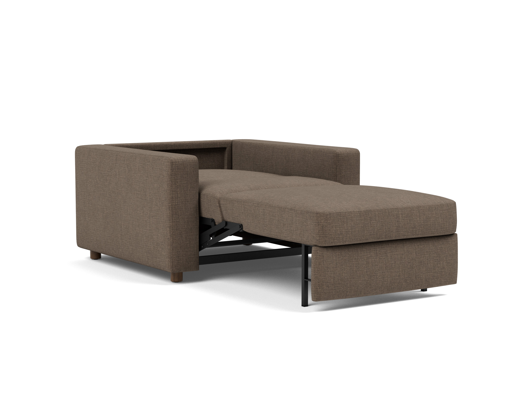 Schlafsessel Neah mit Standard-Armlehnen Chenille Esina 411-Cedar-Brown