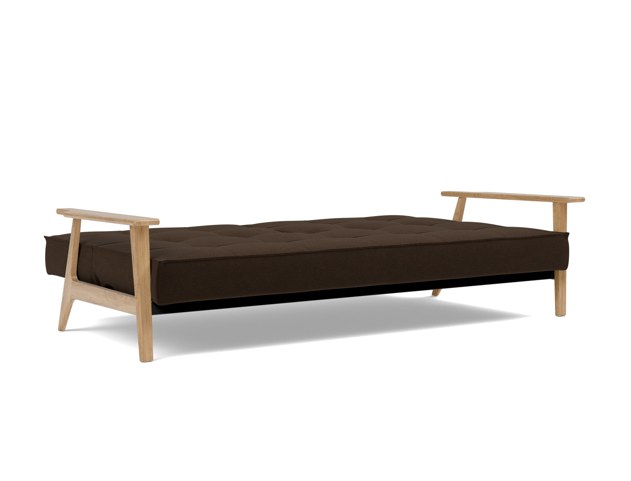 Schlafsofa Splitback Frej Strukturierter Stoff Taura 358-Chocco