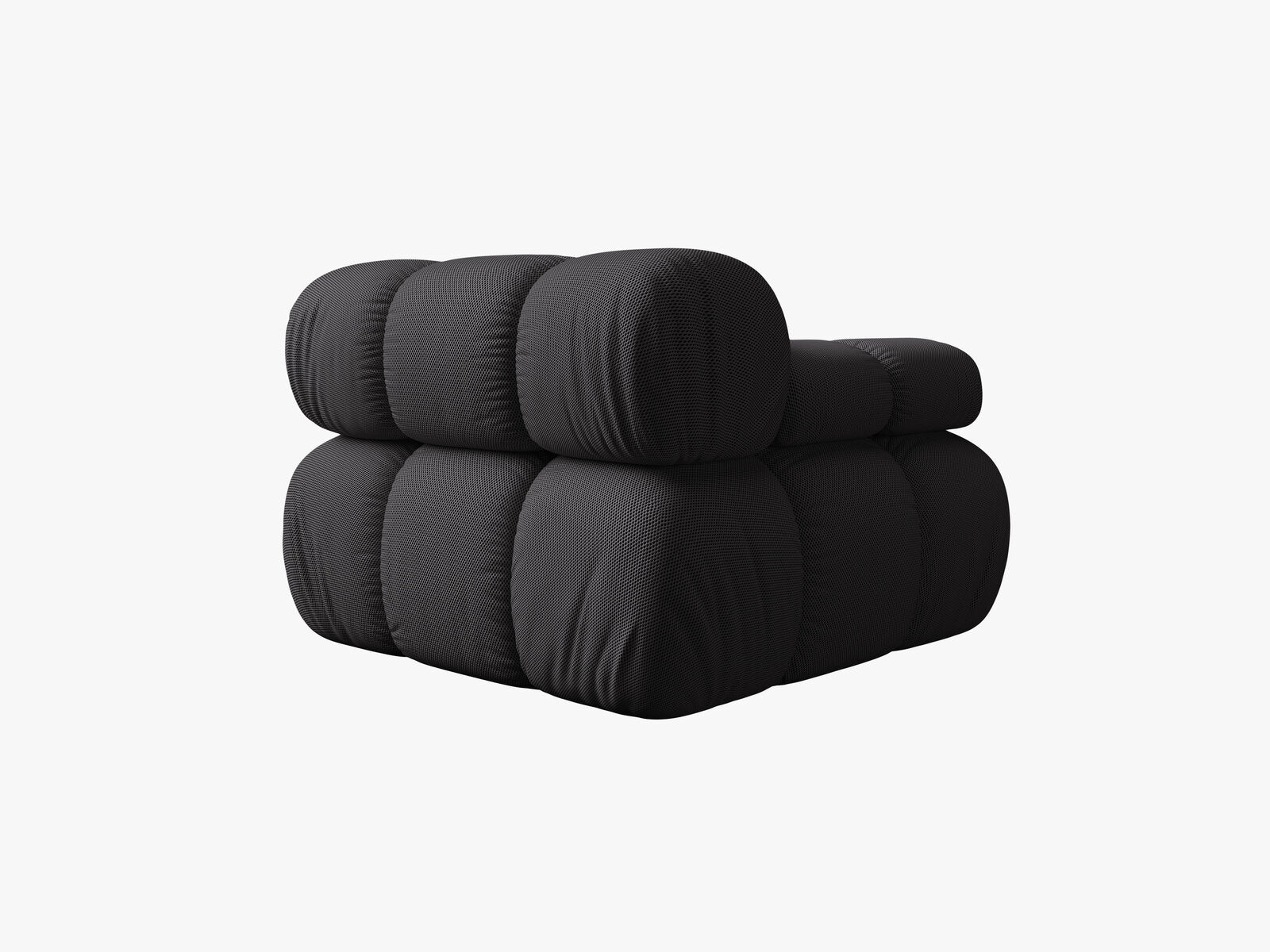 Micadoni Eckmodul Bellis Links 3D-Stoff Sonic Espresso