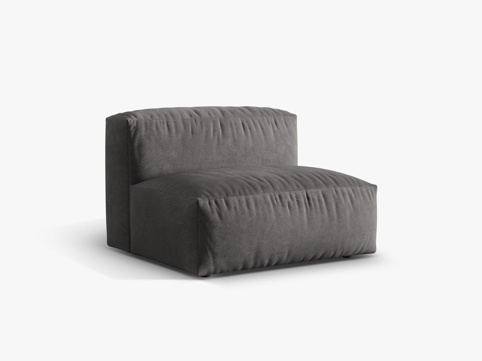 Micadoni Modul Martina 1-Sitzer Samt Vogue Grau