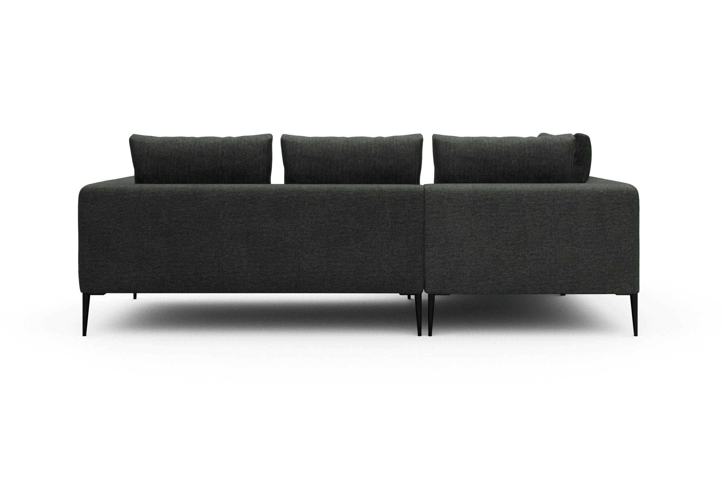 Ecksofa Paul Relax-Ecke links mit 2-Sitzer Aivi-Pine-Green