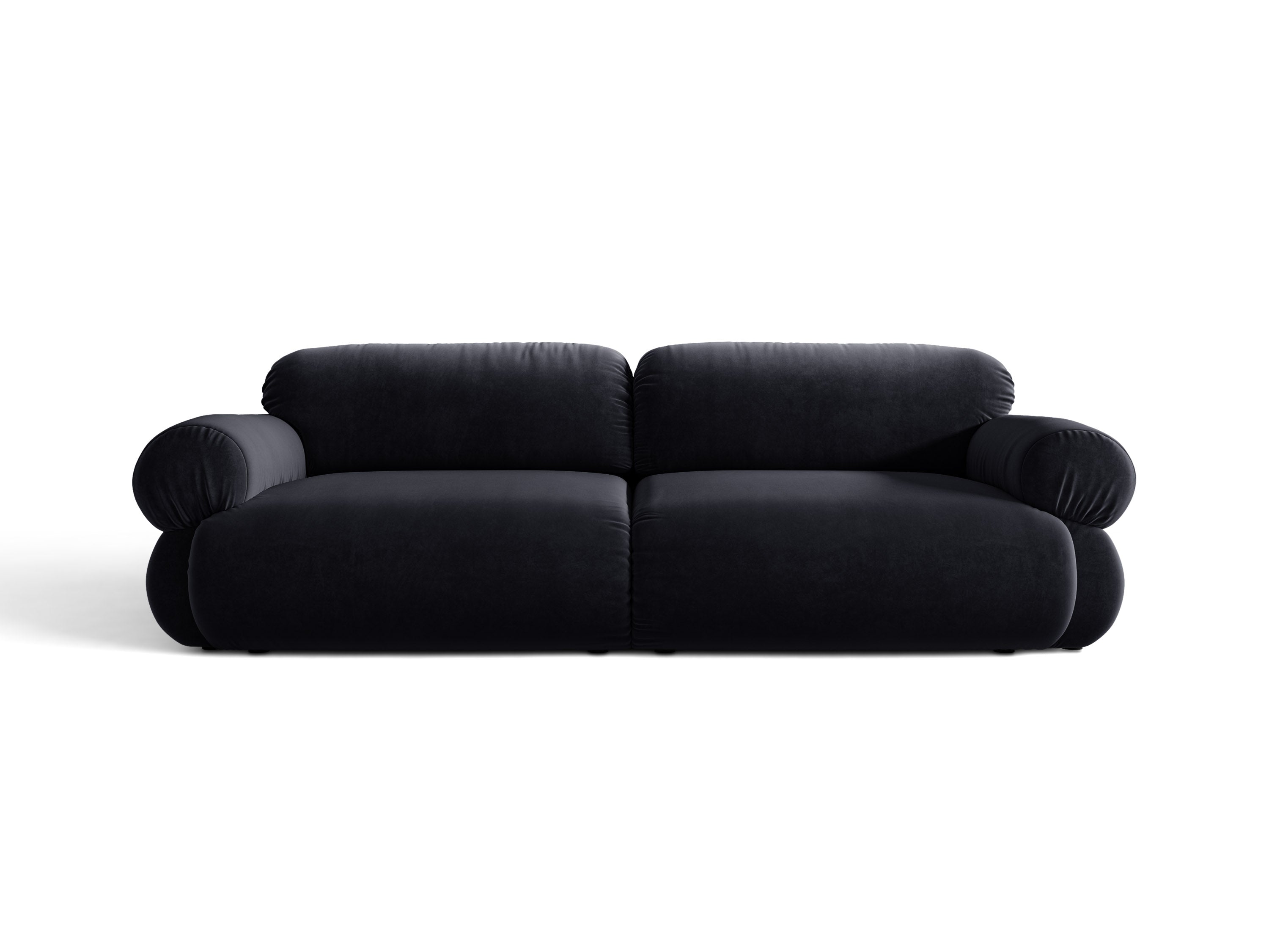 Micadoni Ophelia Sofa 4-Sitzer Samt Salvador Königsblau