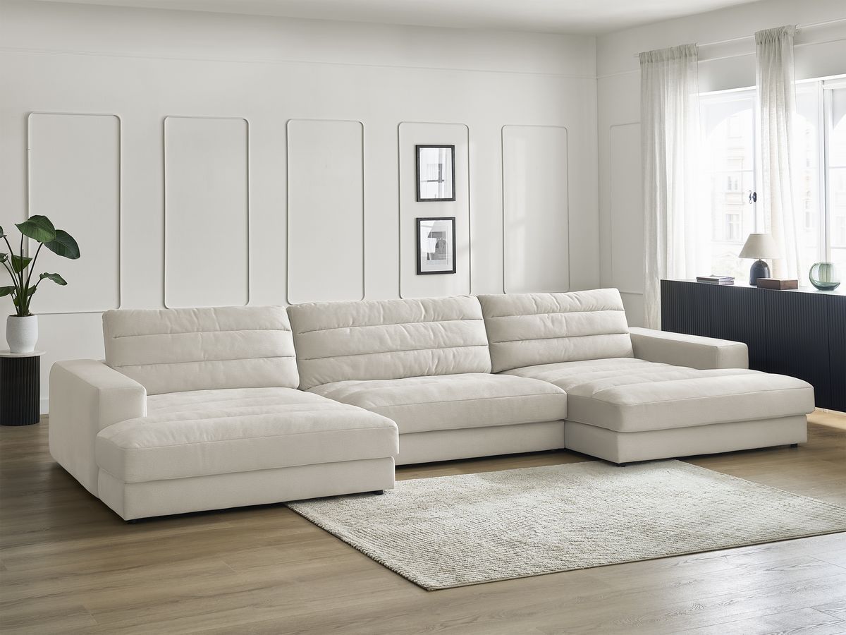 Bobochic Sierra Wohnlandschaft Samt Beige