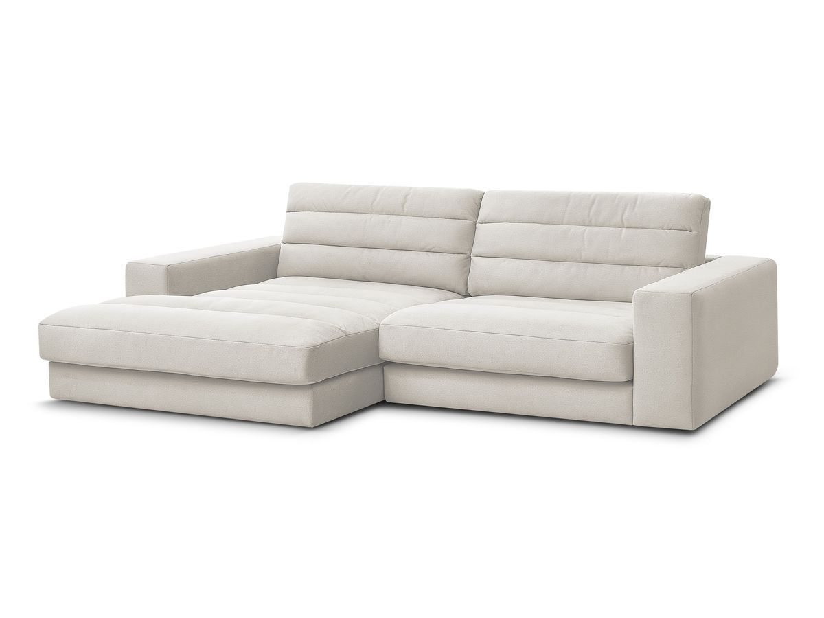 Bobochic Sierra Ecksofa Samt Beige Ecke links