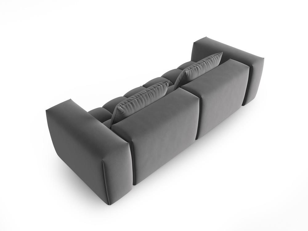 Cosmopolitan Design Sofa Verona 3-Sitzer Samt Casino Anthrazit