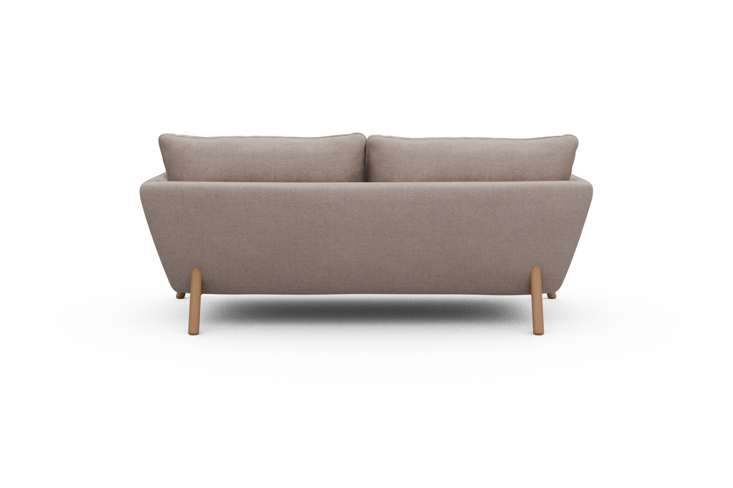 Sofa Emil 2-Sitzer Beinfarbe Eiche Natur Weda-Sand