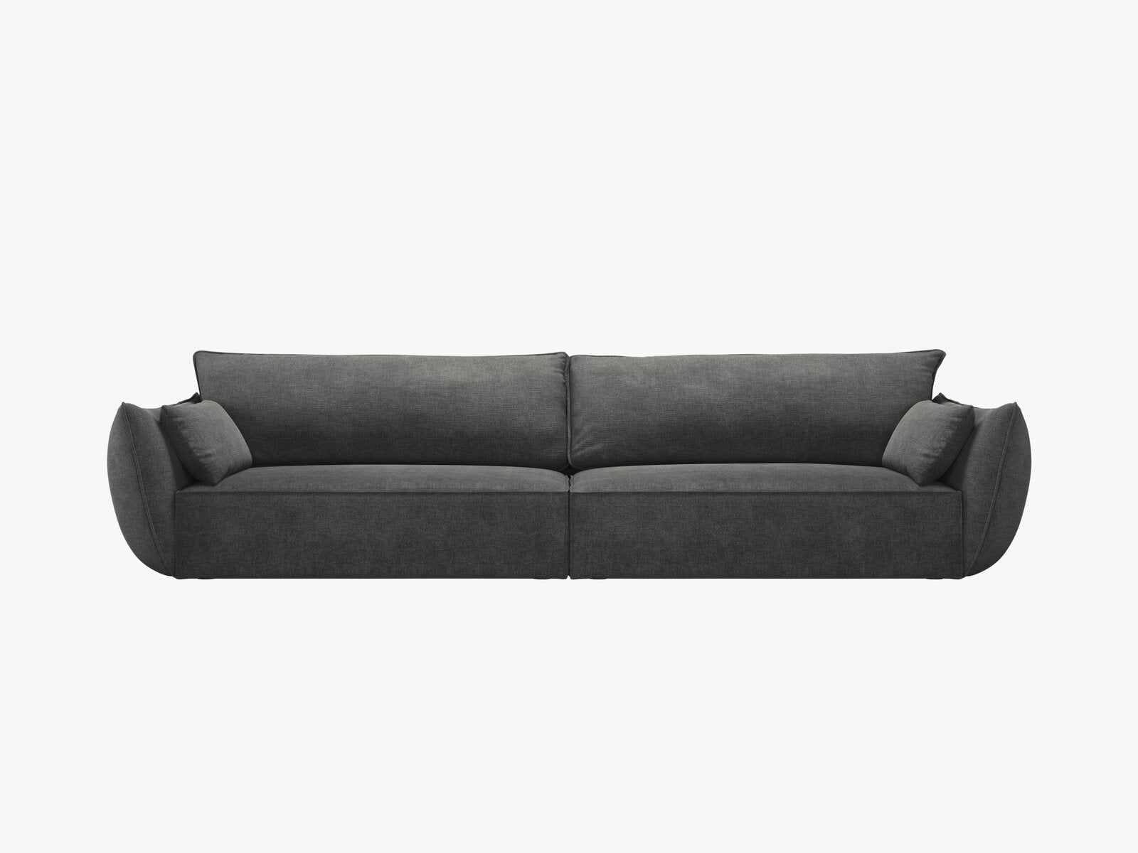 Micadoni 4-Sitzer Sofa Kaelle Chenille Over The Horizon Dunkelgrau