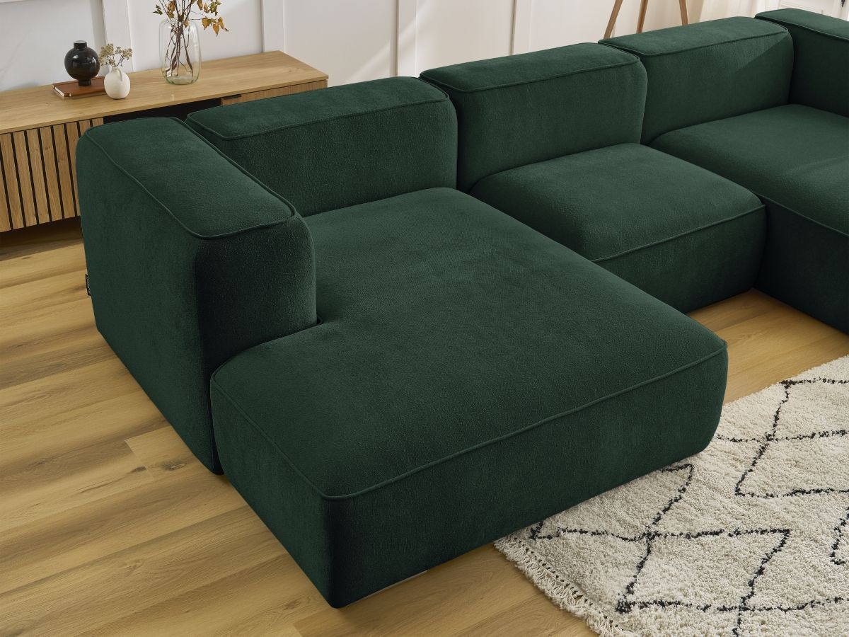 Bobochic Zephyr Wohnlandschaft Strukturstoff Grün