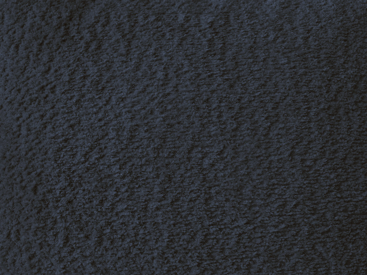 Bobochic Azra Ecksofa 262 × 178 cm Bouclé-Stoff Dunkelblau Ecke links