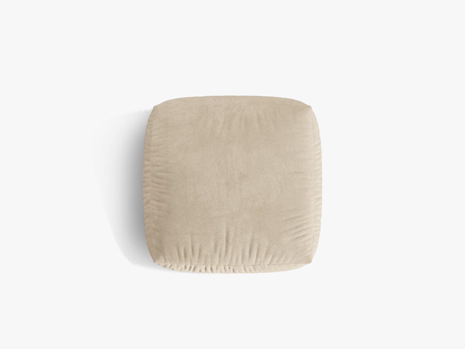 Micadoni Hocker Martina Groß 1-Sitzer Samt Vogue Helles Beige