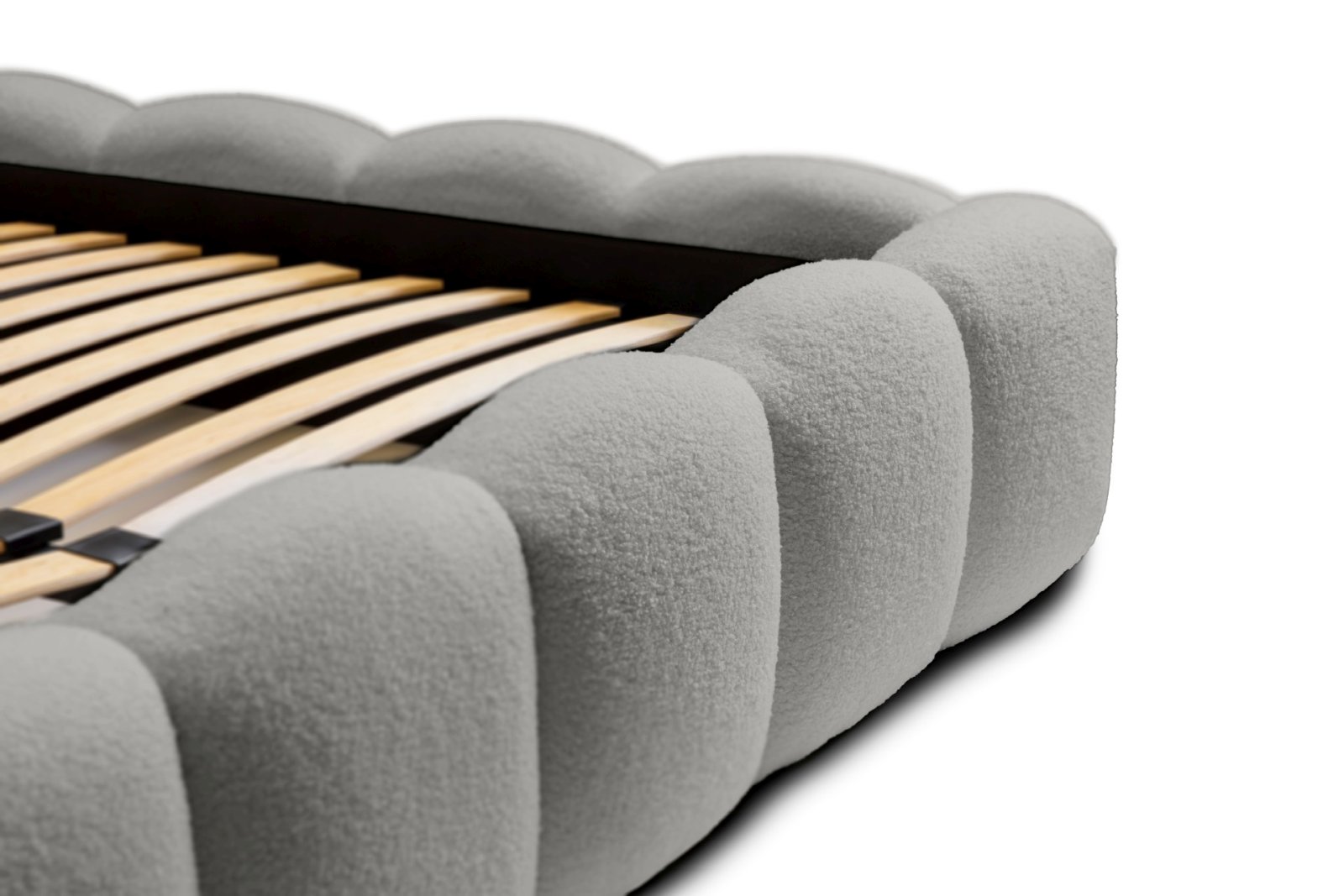 Polsterbett Vento-Slim Boucle 180x200 mit Holzrahmen Quelle 83