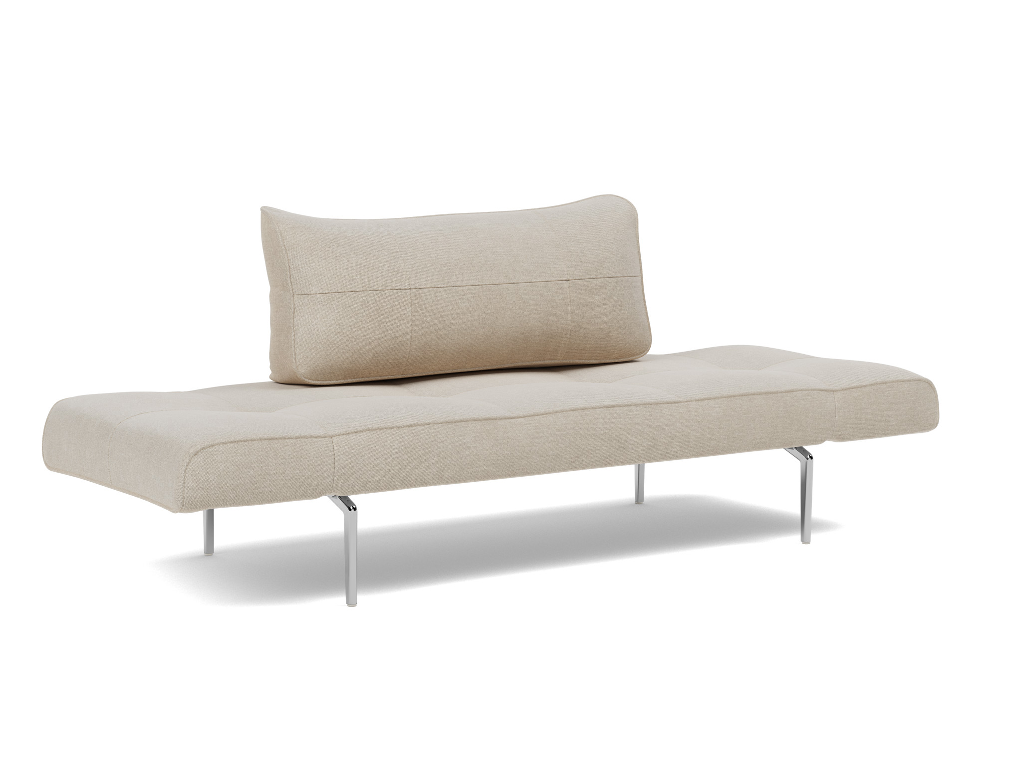 Tagesbett Zeal Flachgewebe Phobos 586-Latte Beine Straw Aluminium