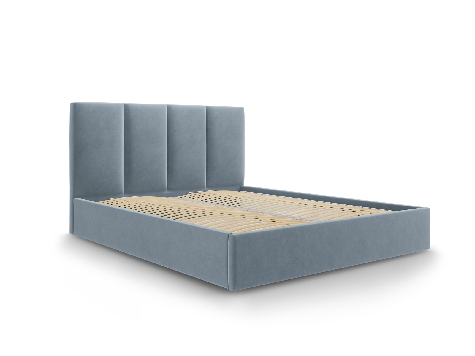 Micadoni Bett Pyla Samt Blau 160x200