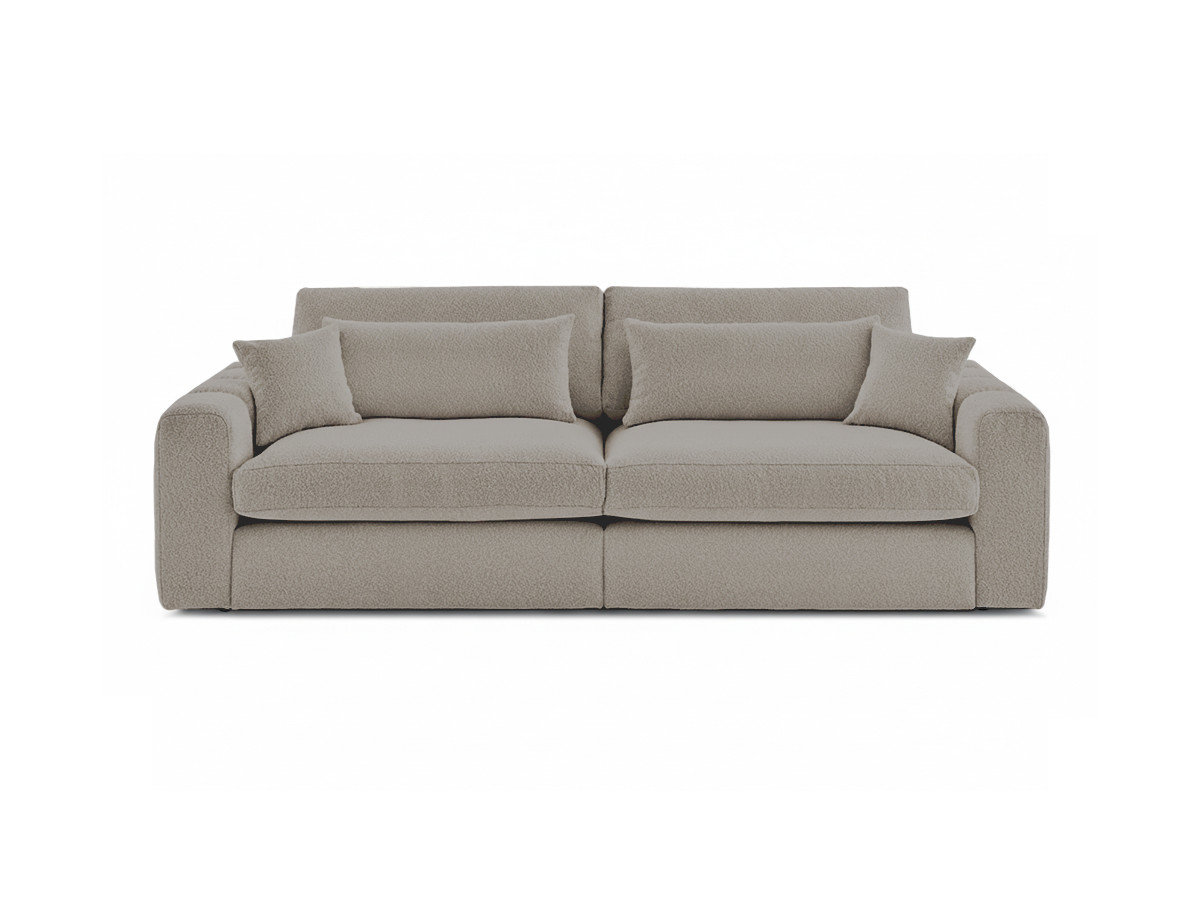 Bouclé-Stoff · Taupe