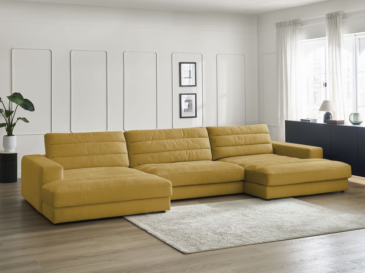 Bobochic Sierra Wohnlandschaft Samt Gelb
