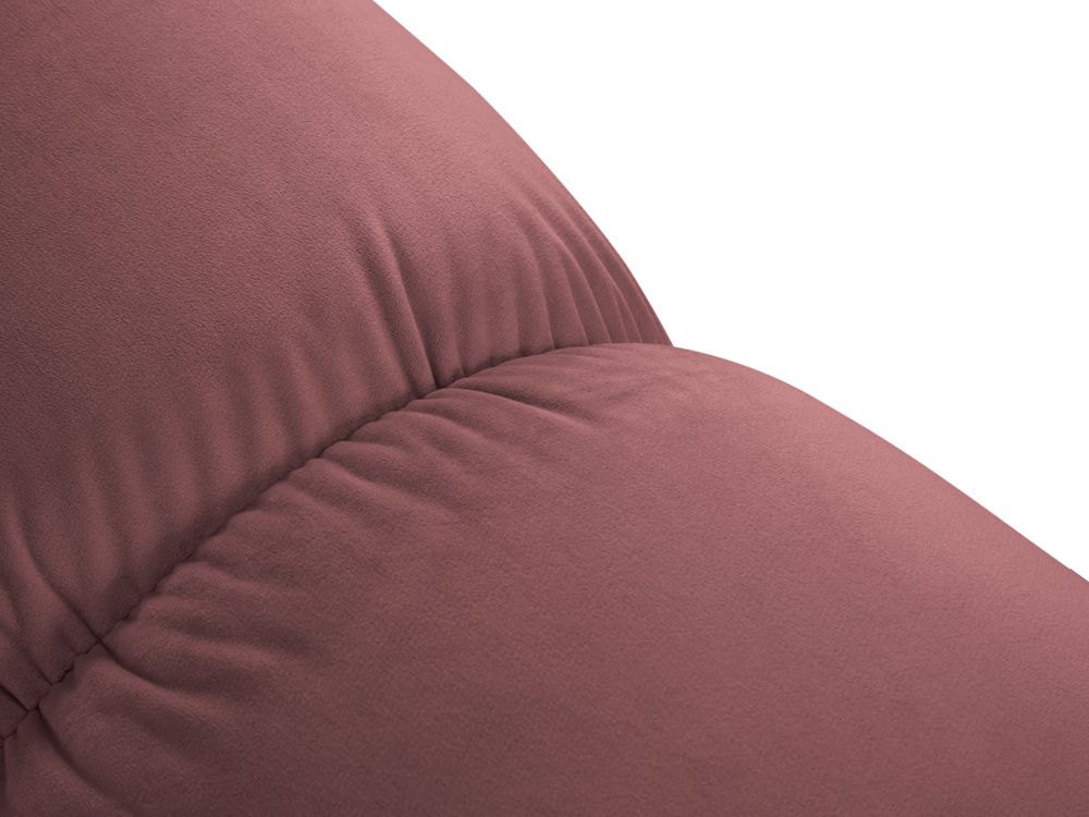 Cosmopolitan Design Modulares Panoramasofa Cortina 7-Sitzer Samt Bluvel Rosa Rechts
