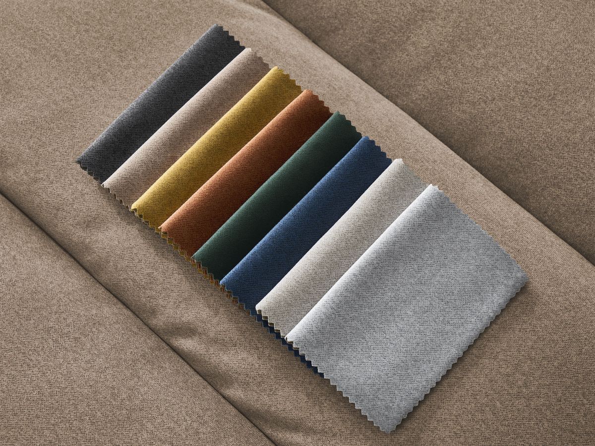 Bobochic Sierra Ecksofa Samt Taupe Ecke links