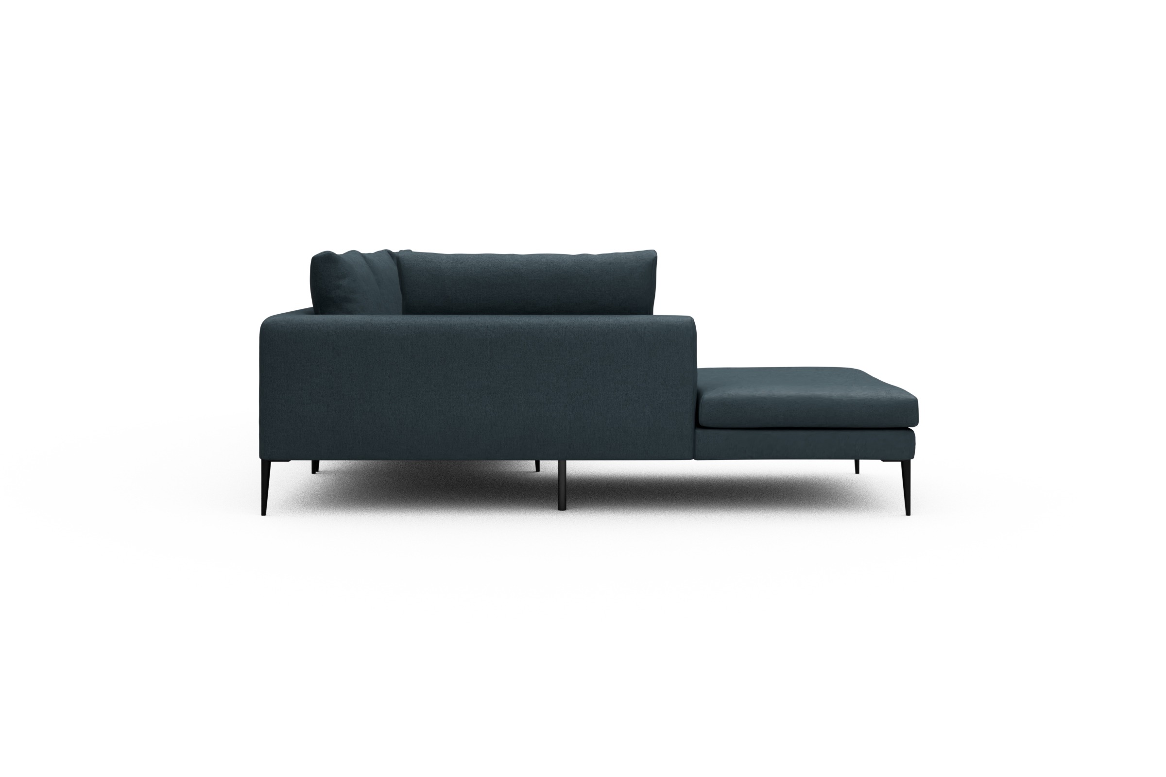 Ecksofa Paul Relax-Ecke rechts mit 3-Sitzer Denari-Royal-Blue