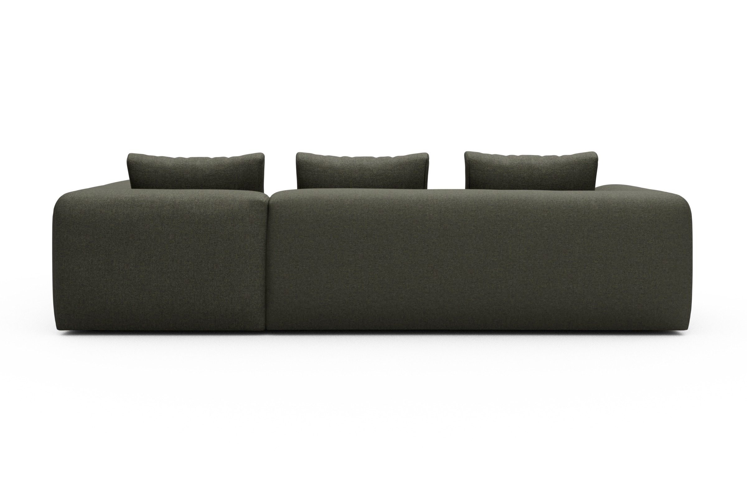 Ecksofa Fred 2x 2,5-Sitzer rechts offen Sama-Winter-Moss