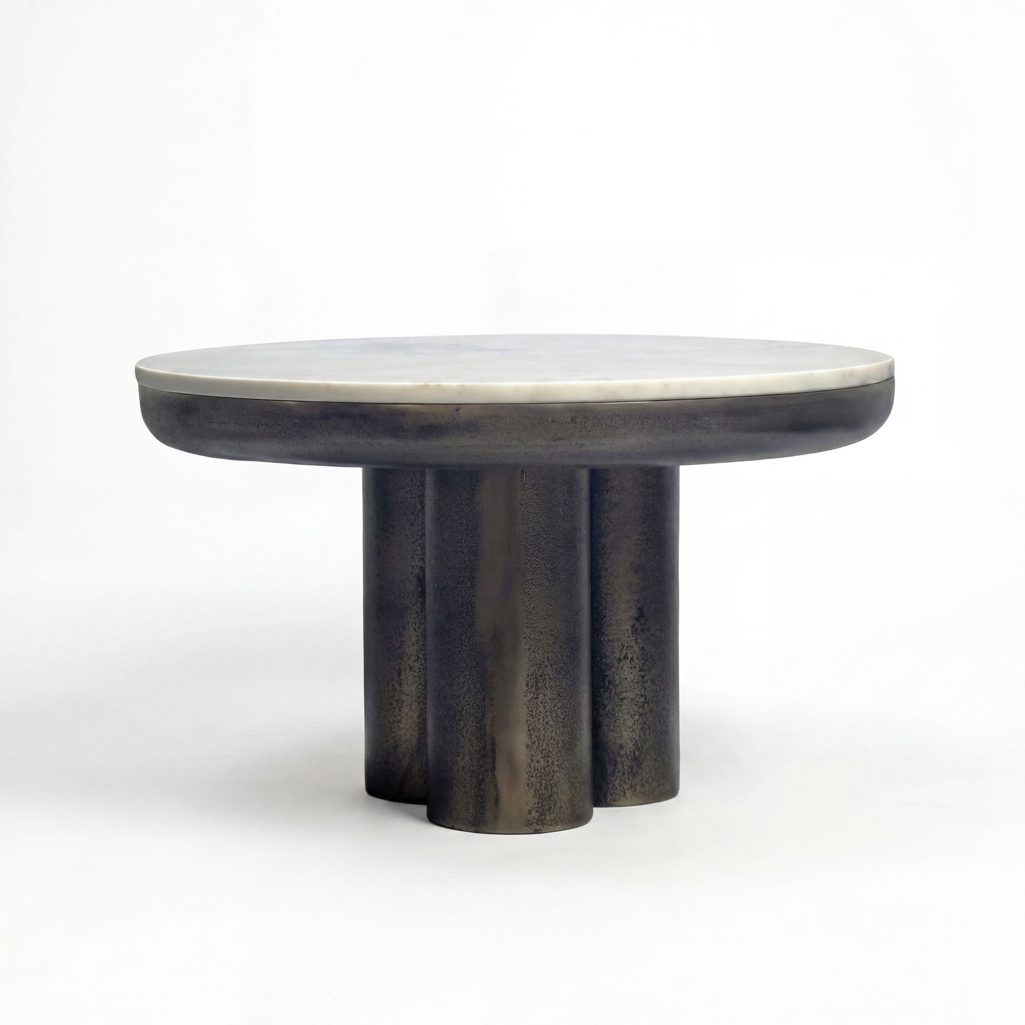 Couchtisch Stamsund Marmor Schwarz Ø 60 × H 35 cm