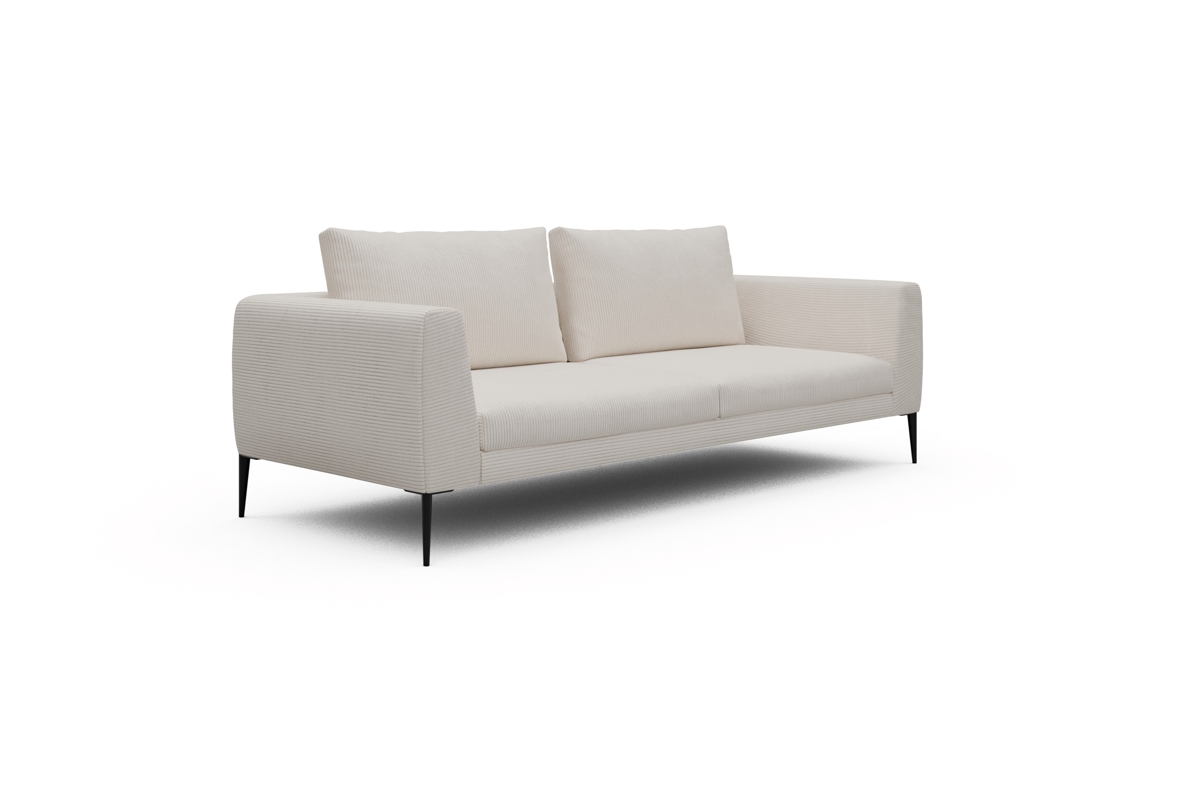 Sofa Paul 3-Sitzer Corduroy Ivory Skandi Home moebelfaktor