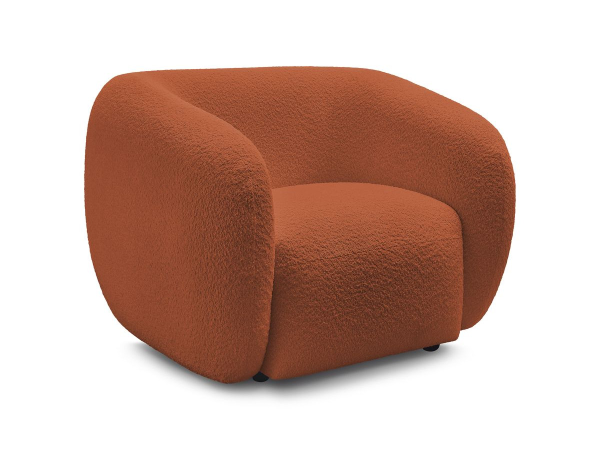 Bouclé-Stoff · Orange