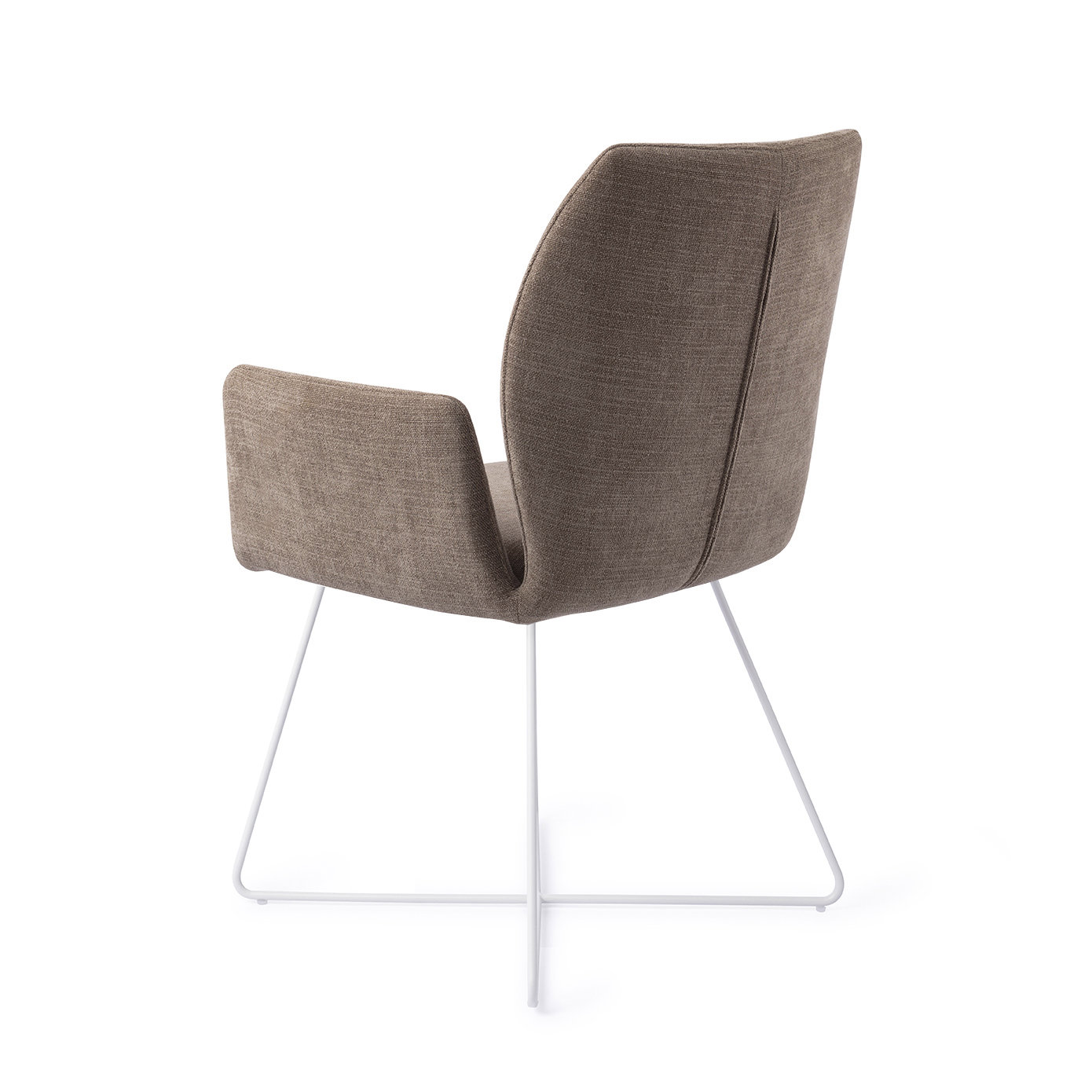 Jesper Home Esszimmerstuhl Misaki Mocha Mist Cross Weiß