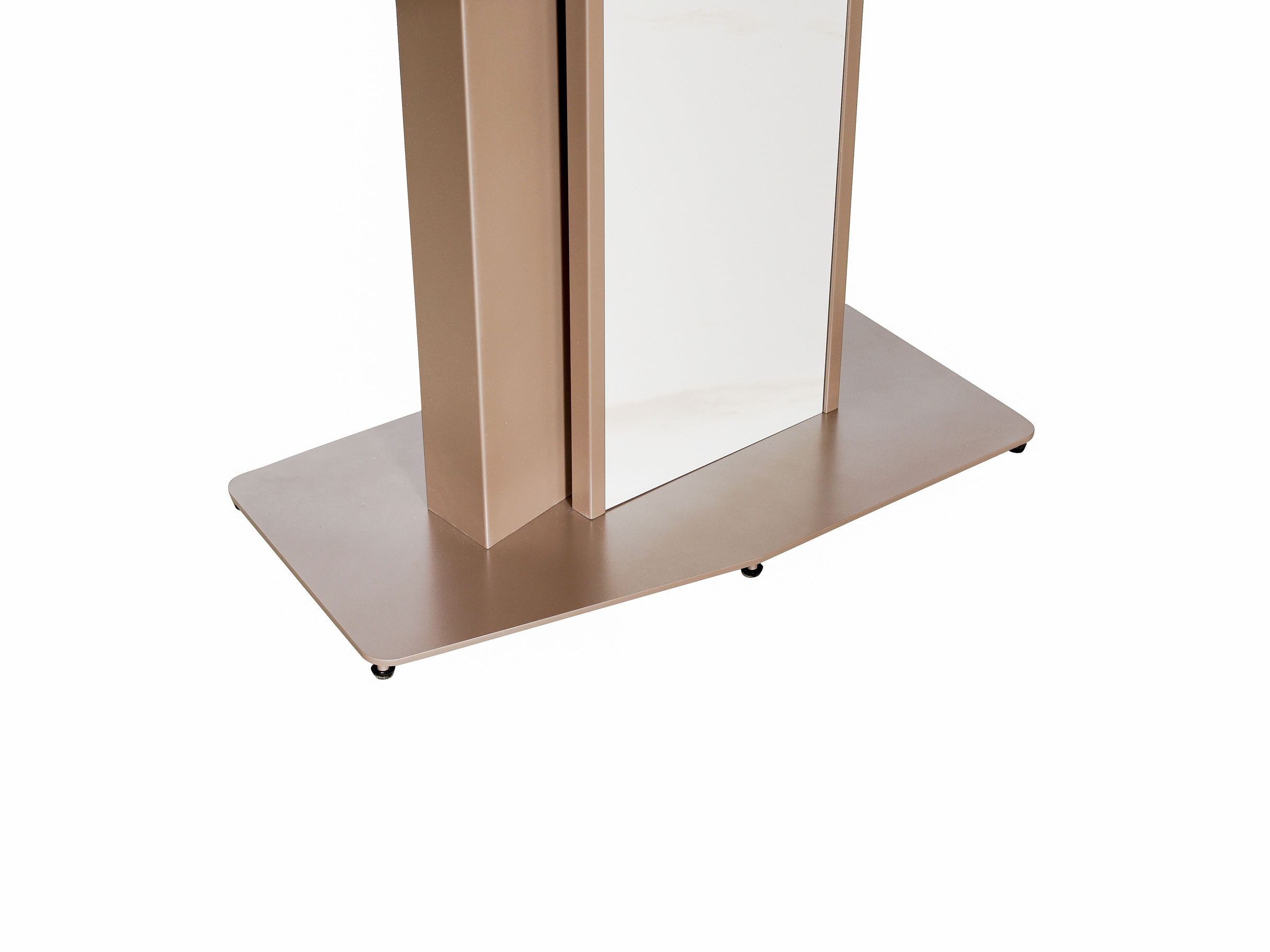 Livin Hill Esstisch 180cm Modig Roségoldene Basis, weiße Tischplatte M54