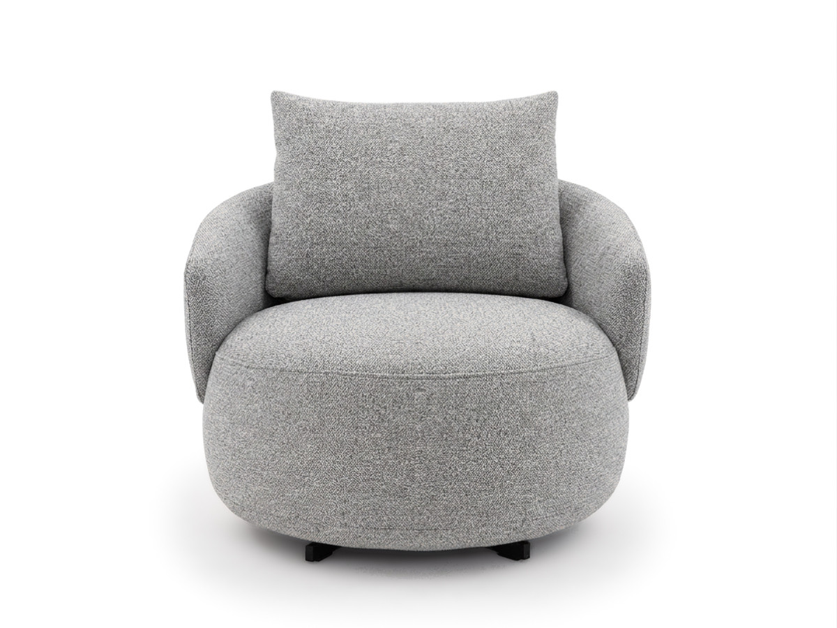 Bobochic Lexie Sessel Melange-Stoff Grau