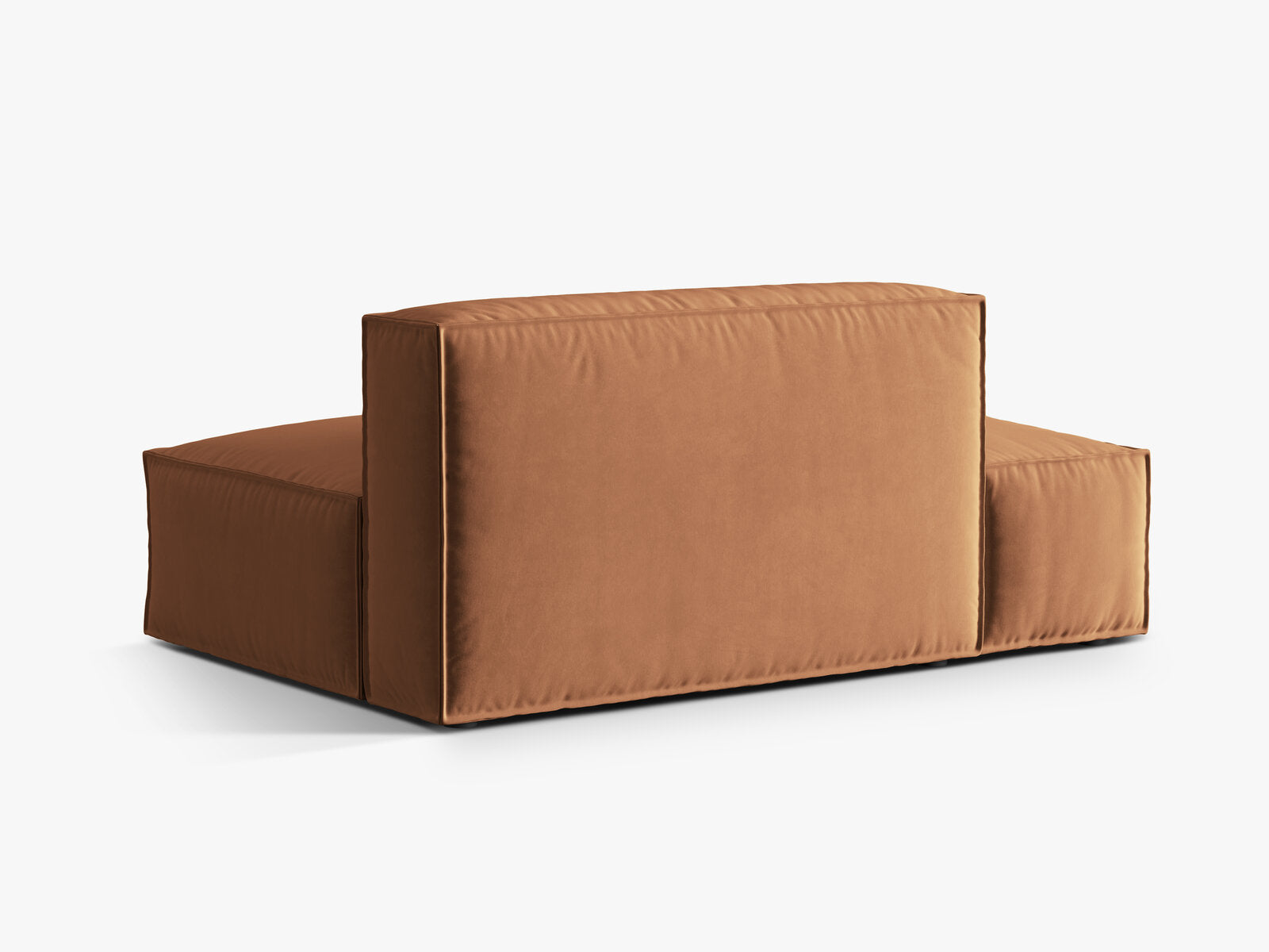 Micadoni Modul Nuria 3-Sitzer Links Samt Honig