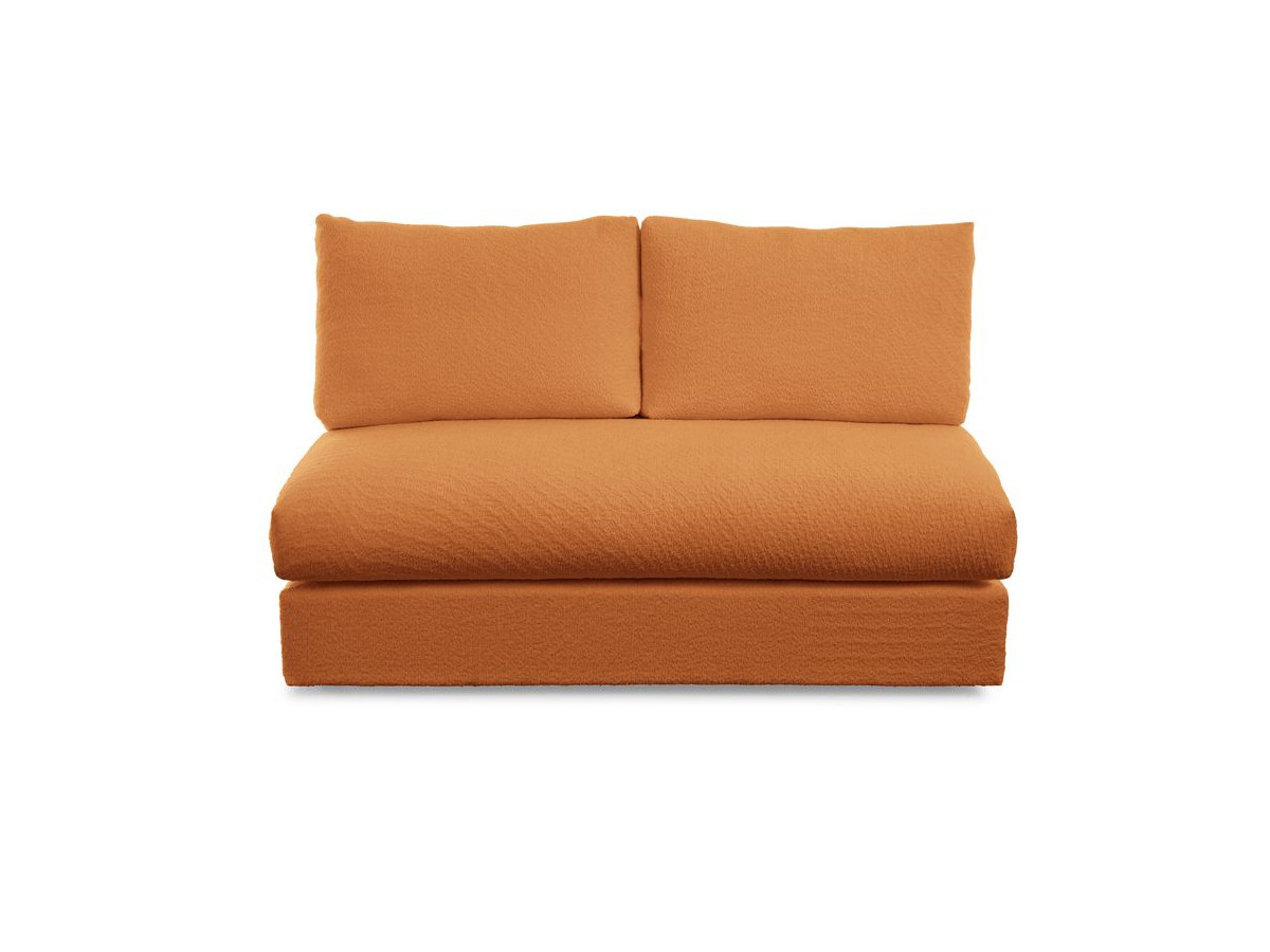 Bobochic Paris Sofamodul 2-Sitzer Bouclé-Stoff Gelb
