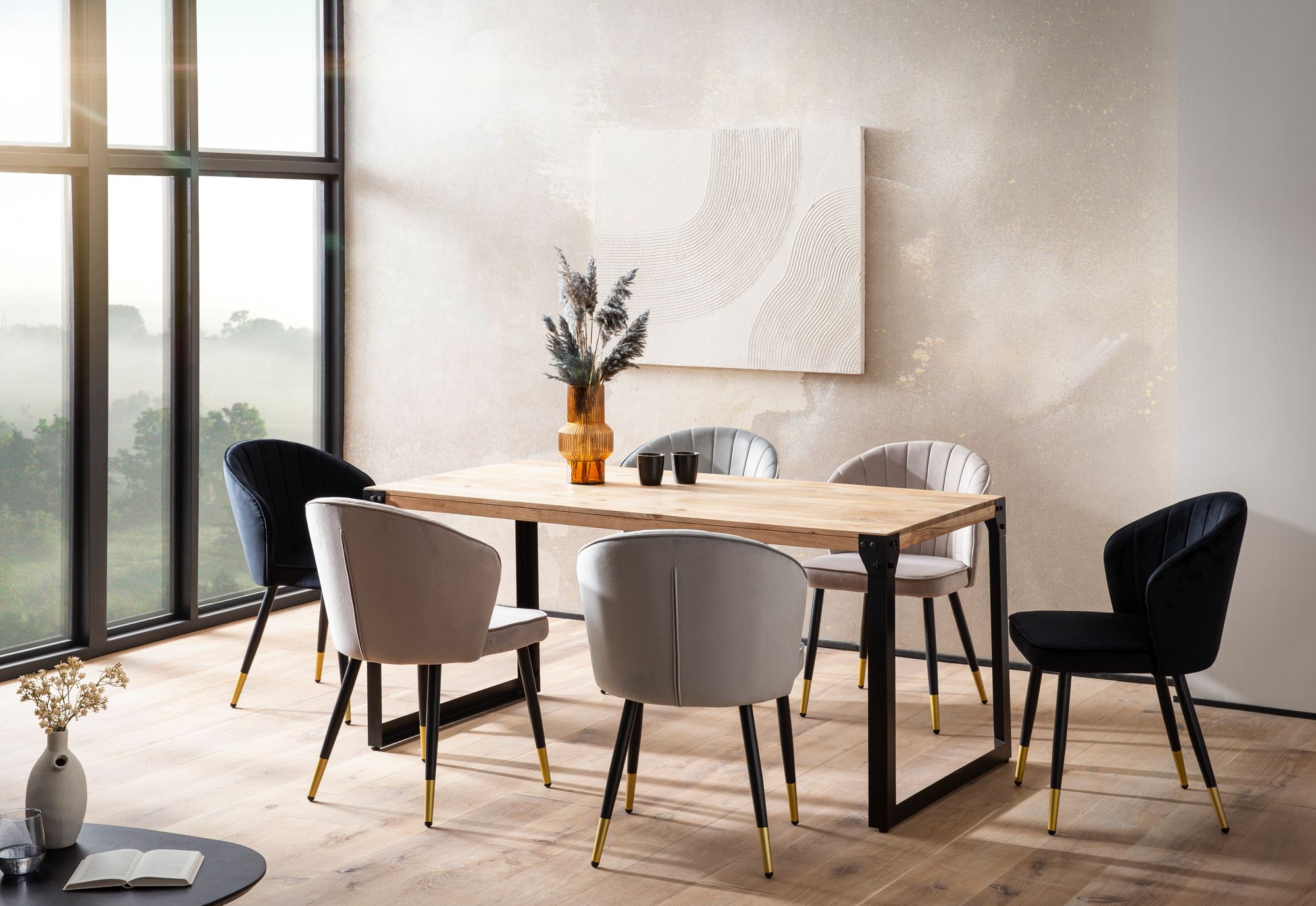 Esstisch Harestua Akazie Massivholz 180 × 90 × 76 cm