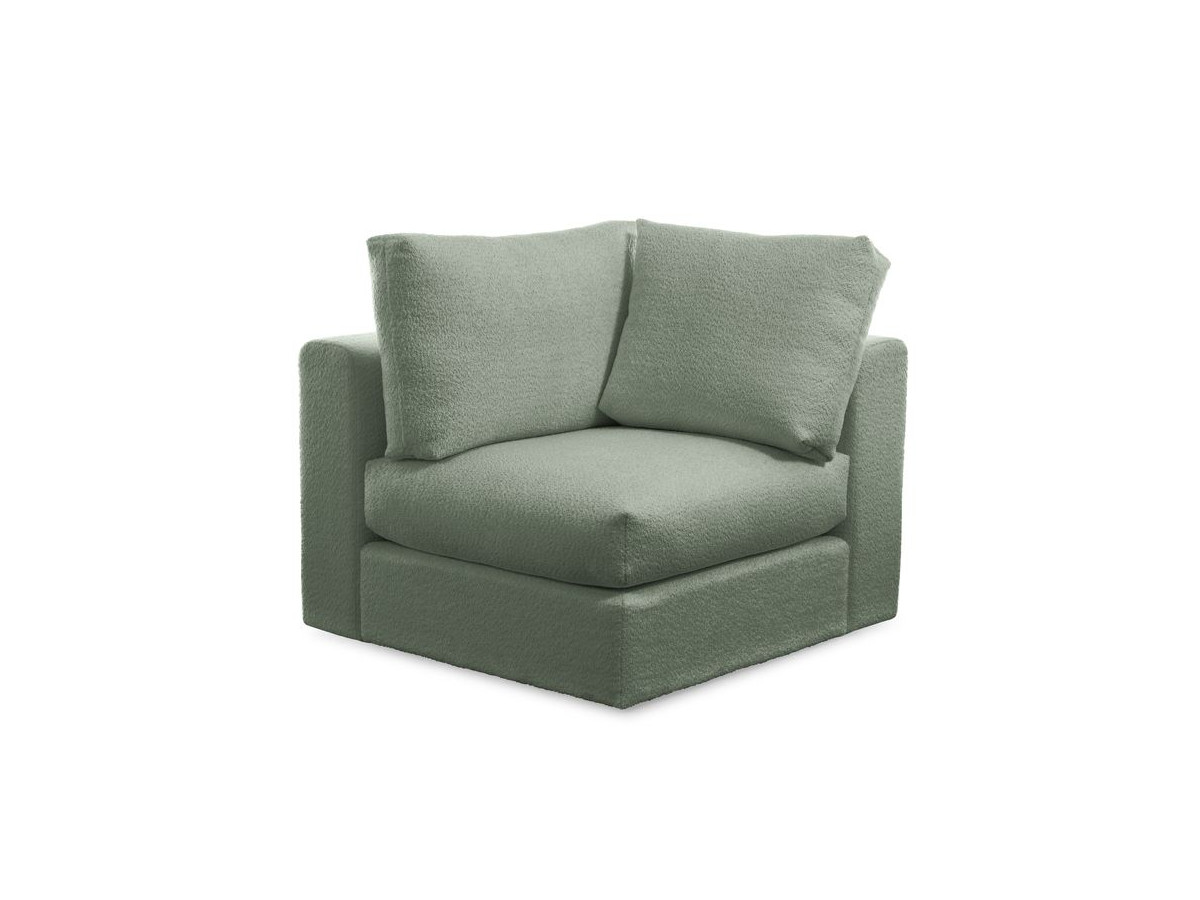 Bobochic Paris Eckmodul Bouclé-Stoff Grün