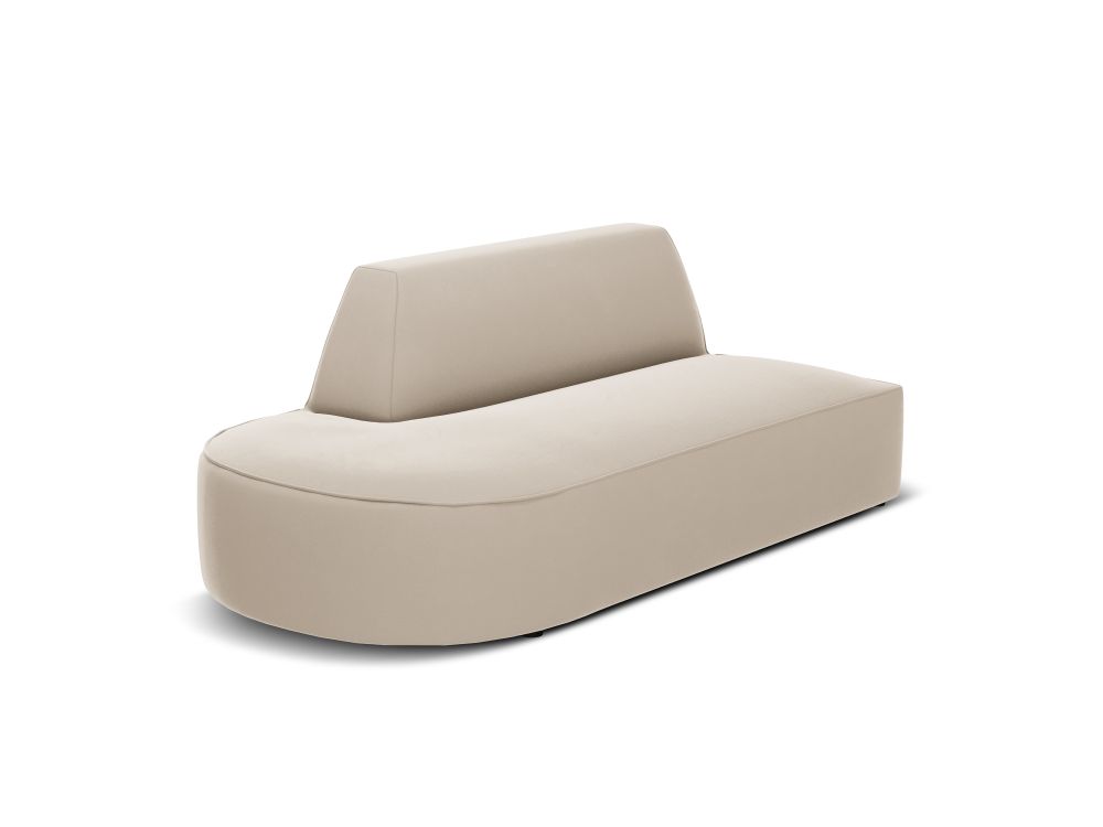 Cosmopolitan Design Sofa Siena 2-Sitzer offen Samt Salvador Beige Links