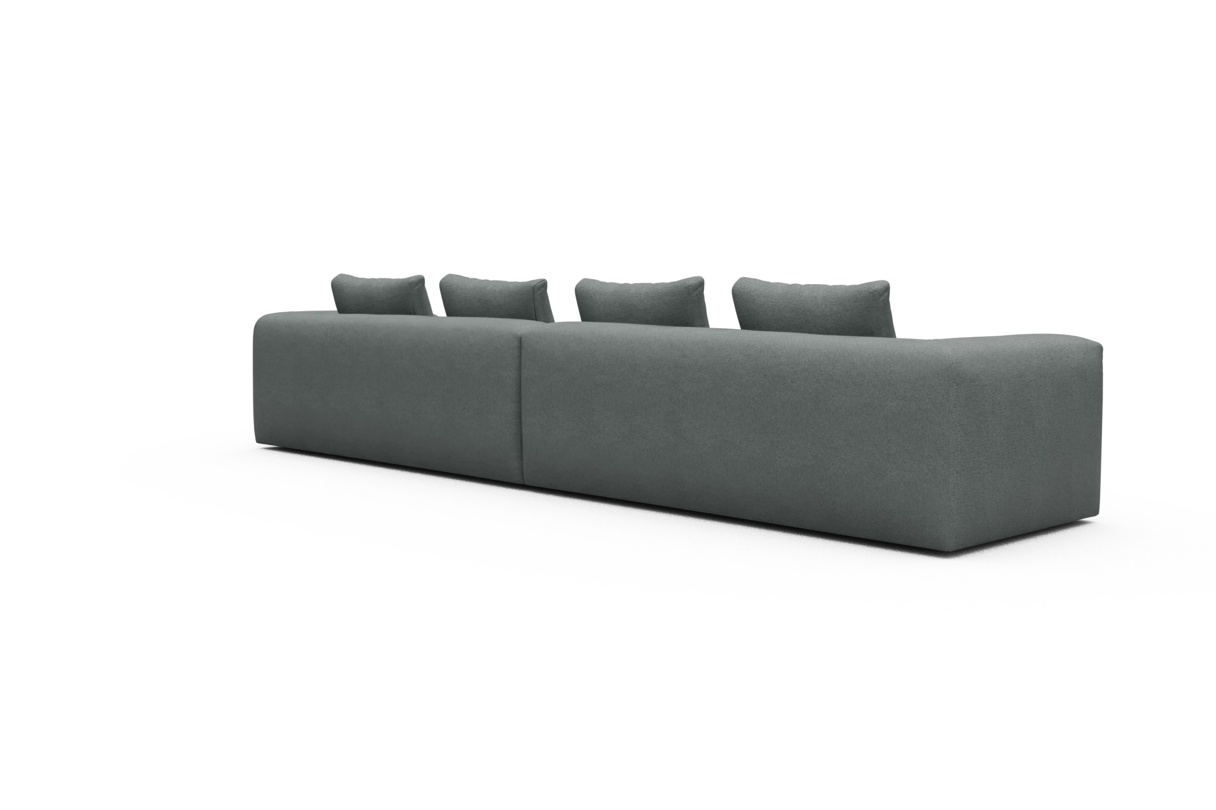 Sofa Modulares XXL Sofa Fred 5-Sitzer Denari-Soft-Grey